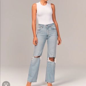 abercrombie ultra high rise relaxed jeans